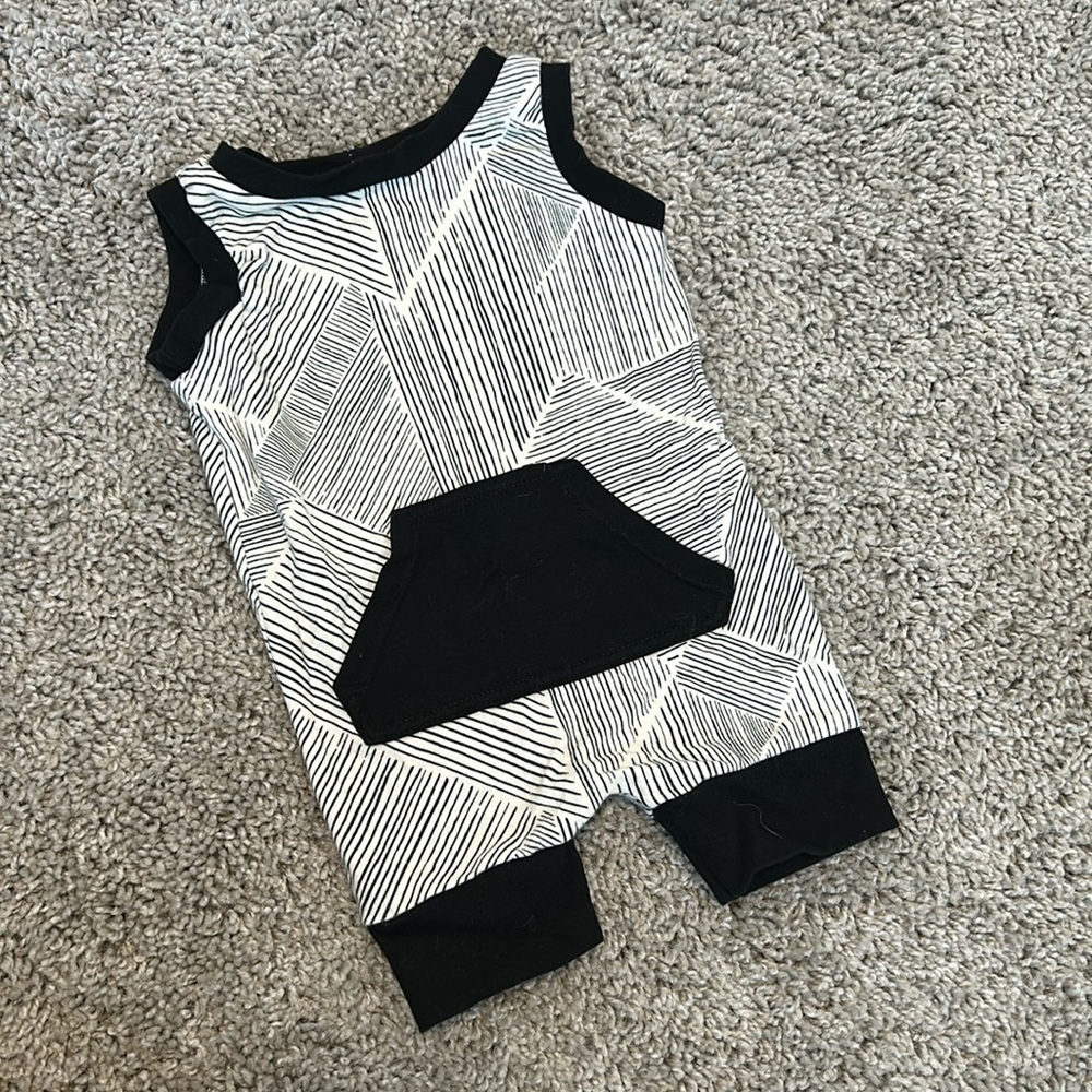 Striped romper